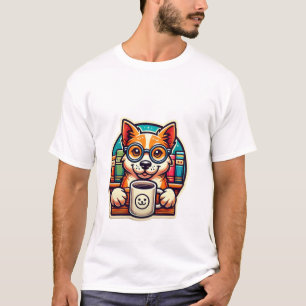 T-shirt Lecture Mug de chien - Drôle livre cadeau d'amoure
