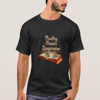 T-shirt Lecture puissance imagination, citation de lecture