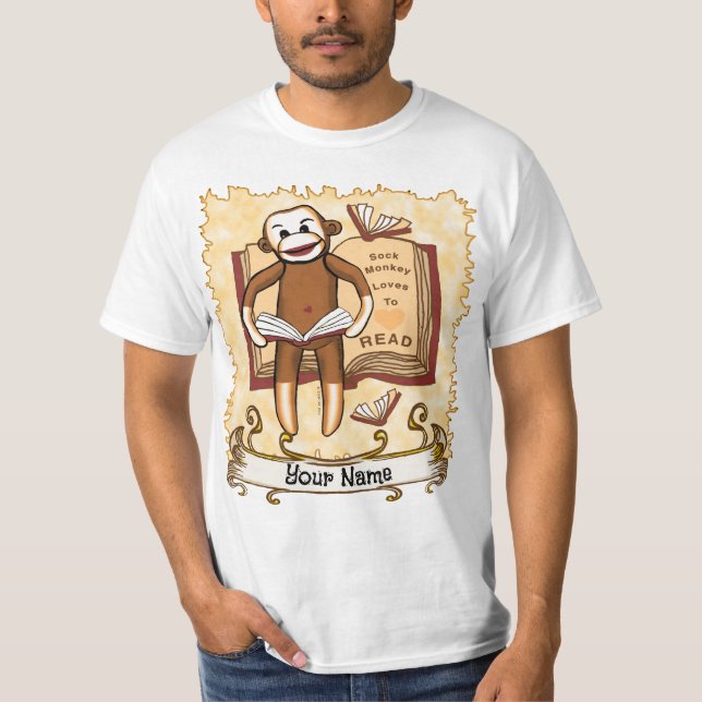 T-shirt Lectures de singe de réserve (Devant)