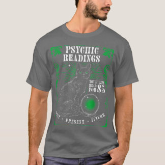 T-shirt Lectures Psychiques Chat Fortune Teller Spirituel 
