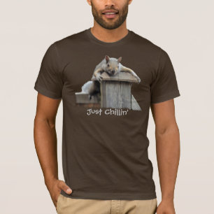 T-shirt L'écureuil gris de l'Est, juste Chillin' Funny T-s
