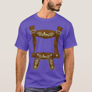 T-shirt Lederhosen Suspendants Oktoberfest Costume Bavaroi