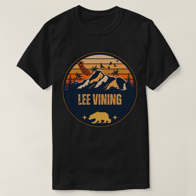 T-shirt Lee Vining, Californie (Design devant)