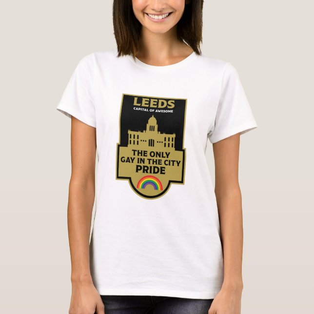T-shirt Leeds Gay pride - Leeds England LGBT - (Devant)
