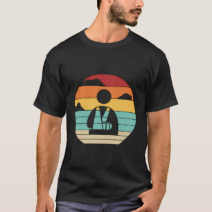 T-shirt Leg Arme Broken Retro Broken Bone Broken Finger Bo