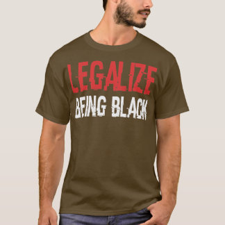 T-shirt Légaliser être noir