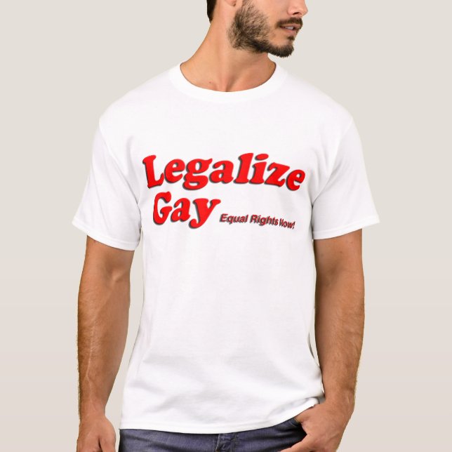 T-shirt Légalisez l'homosexuel (Devant)