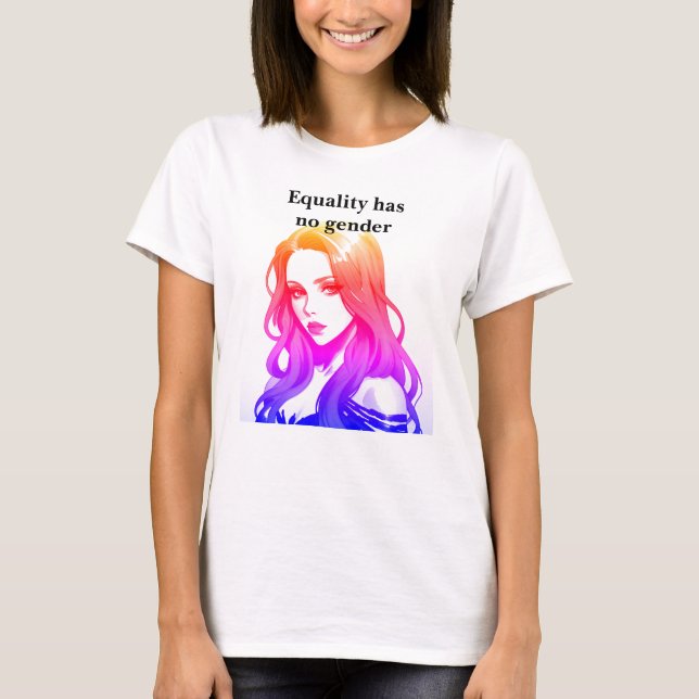 T-shirt L'égalité arc-en-ciel n'a pas de sexe (Devant)