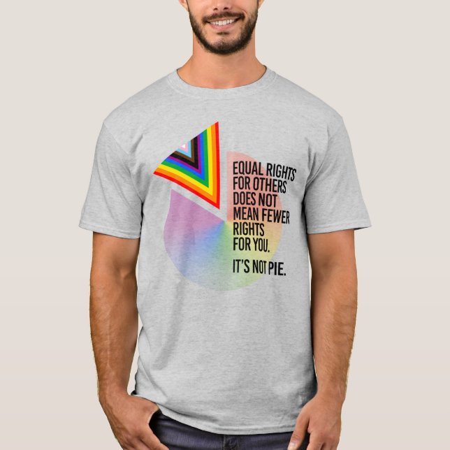 T-shirt L'égalité des droits n'est pas un gâteau (Devant)