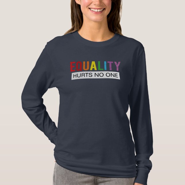 T-shirt L'égalité des droits parce que l'égalité ne fait d (Devant)