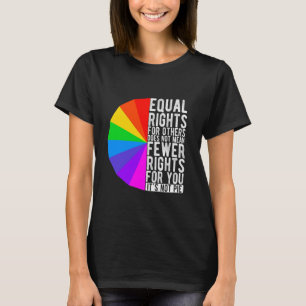 T-SHIRT L'ÉGALITÉ DES DROITS POUR LES AUTRES NE SIGNIFIE P