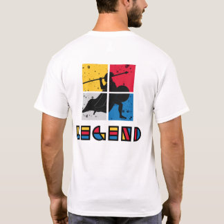T-shirt Legend Retro Vintage Graphisme Design Guerrier Col