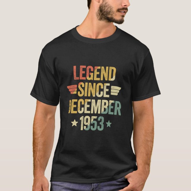 T-shirt Legend Since 1953 December (Devant)