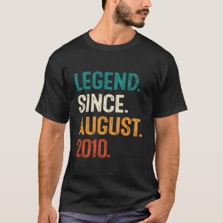 T-shirt Legend Since August 2010 13Th For