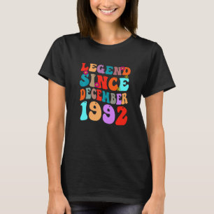T-shirt Legend Since December 1992 Vintage Birthday