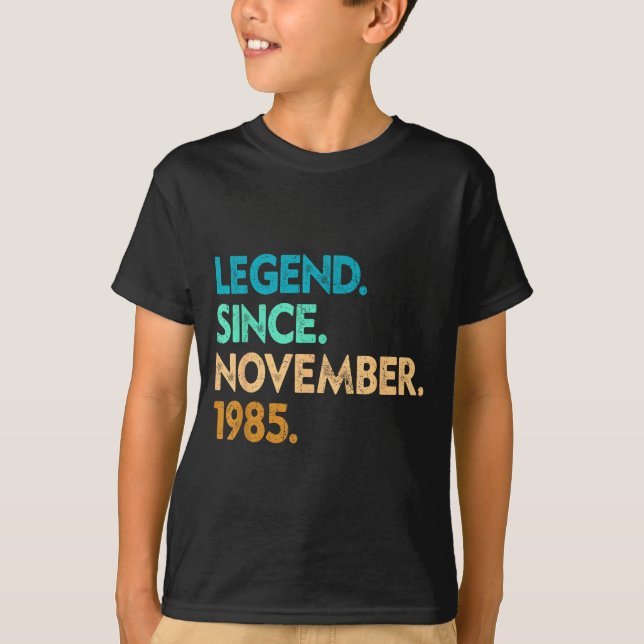 T-shirt Legend Since November 1985 Apparel  (Devant)