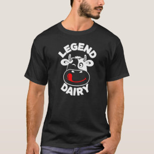 T-shirt Légendaire agricteur laitier drôle de vache à lait