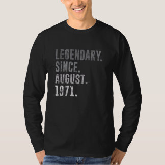 T-shirt Légendaire depuis août 1971 51e anniversaire Vinta