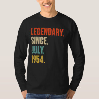 T-shirt Légendaire depuis juillet 1954 68 ans 68e annivers