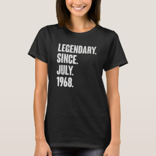 T-shirt Légendaire depuis juillet 1968 54 ans 54e naissanc