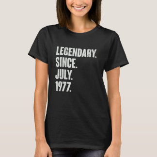 T-shirt Légendaire depuis juillet 1977 45 ans 45e annivers