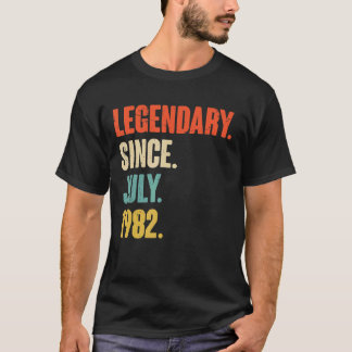 T-shirt Légendaire depuis juillet 1982 40 ans 40e annivers