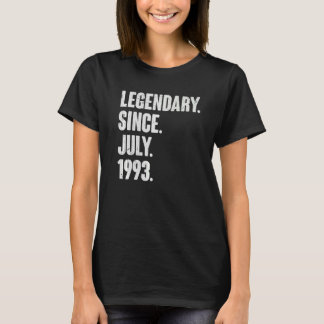 T-shirt Légendaire depuis juillet 1993 29 ans 29e annivers