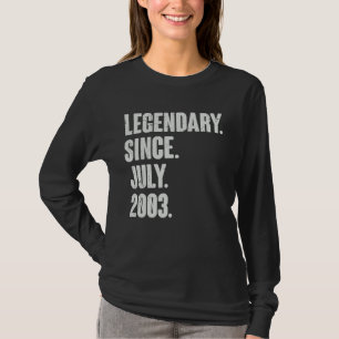 T-shirt Légendaire depuis juillet 2003 19 ans 19e annivers