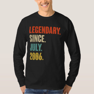 T-shirt Légendaire depuis juillet 2006 16 ans 16e annivers