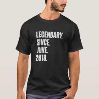 T-shirt Légendaire depuis juin 2018 4 ans 4e anniversaire