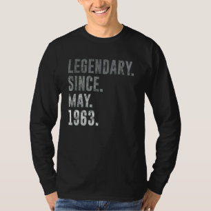 T-shirt Légendaire depuis mai 1963 59e anniversaire Vintag