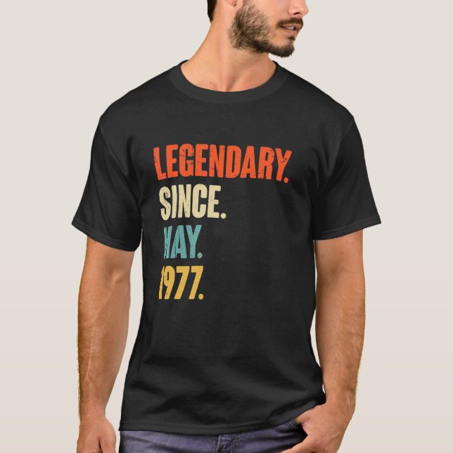 T-shirt Légendaire depuis mai 1977 45 ans 45e anniversaire (Devant)
