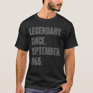 T-shirt Légendaire depuis septembre 1965 57 Ans 57th Bi