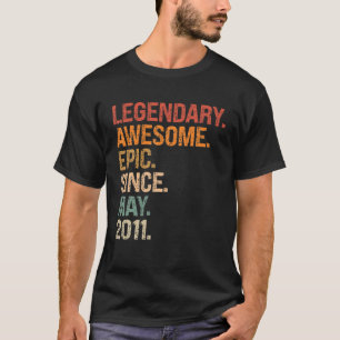 T-shirt Légendaire Épopée Awesome Depuis Mai 2011 11 Anniv