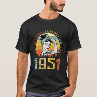 T-shirt Legendary Awesome Epic Limited Edition depuis 1951