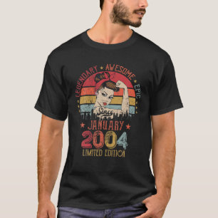 T-shirt Legendary Awesome Epic Limited Edition Since Janua