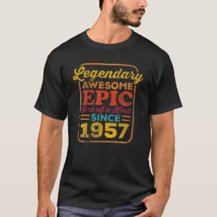 T-shirt Legendary Awesome Epic Since 1952 Vintage Birthday