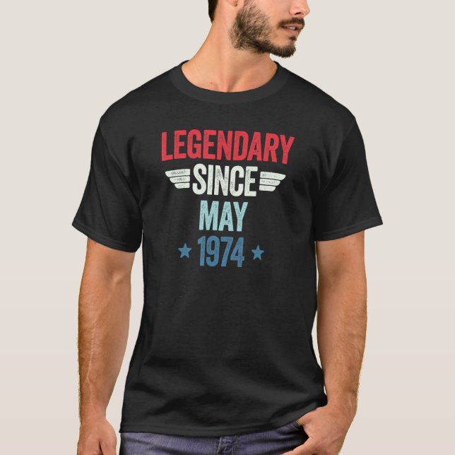 T-shirt Legendary Since May 1974_1 (Devant)