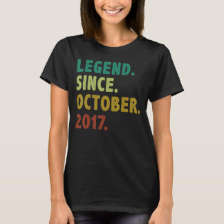 T-shirt Légende 5 ans depuis octobre 2017 5e anniversaire