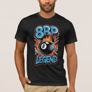 T-shirt Légende 8BP - Graphisme de Balle de Feu Huit