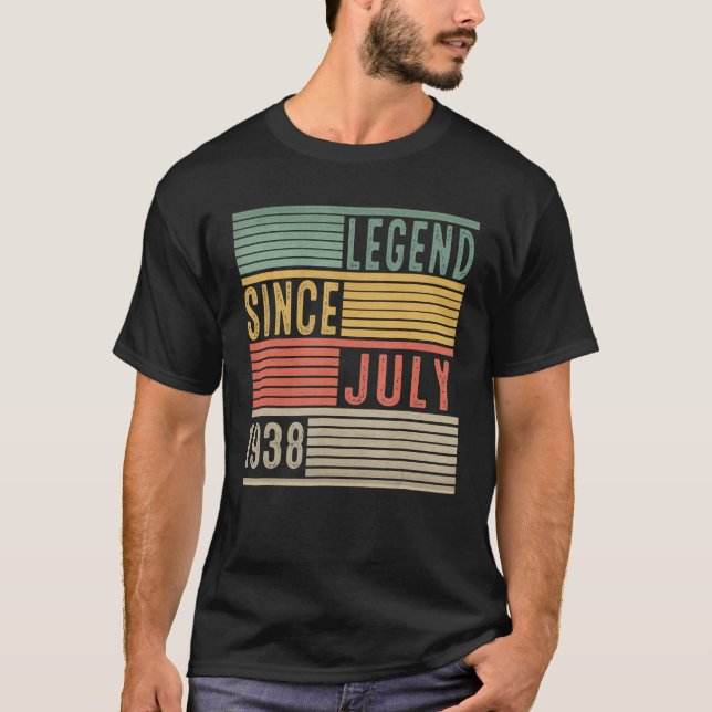 T-shirt Légende Ado de 85 ans depuis juillet 1938 85e B (Devant)