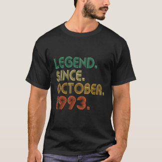 T-shirt Légende Cadeau De 30 Ans Depuis Octobre 1993 30E B