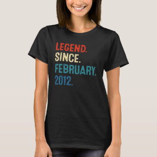 T-shirt Légende de 11 ans depuis février 2012 11e annivers