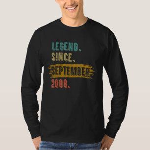 T-shirt Légende de 14 ans depuis le 14 septembre 2008