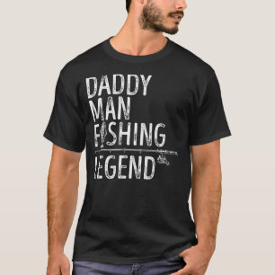 T-shirt Légende de la pêche pour homme Papa fier pêcheur
