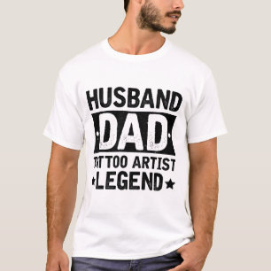 T-shirt Légende de l'artiste de tatouage papa mari