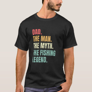 T-shirt Légende de pêche mythe de papa Meilleur pêcheur de