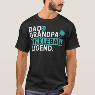 T-shirt Légende de pickleball papa grand-père Joueur de pi