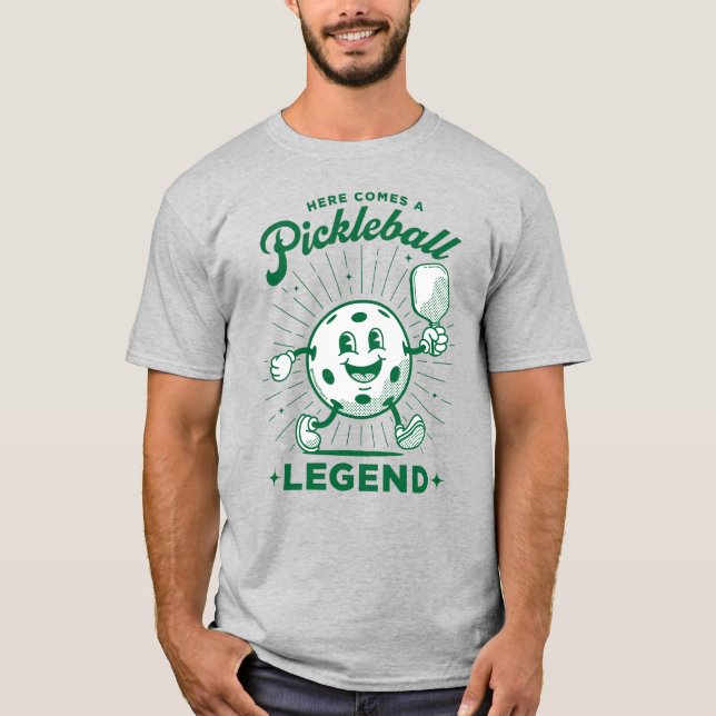 T-shirt LEGENDE DE PICKLEBALL par PickleballPlayerz (Devant)