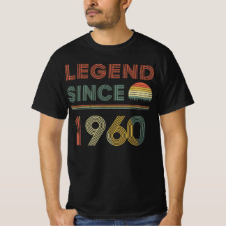 T-shirt Légende depuis 1960 Vintage Retro, 1960 Cadeau Ann